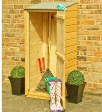 2ft WOODEN GARDEN SHED PATIO