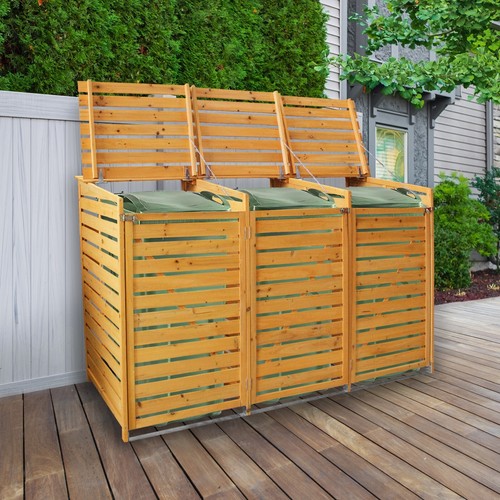 Wheelie bin storage triple - wheelie,