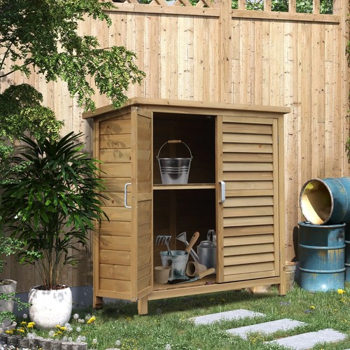 Small wooden garden shed - garden,