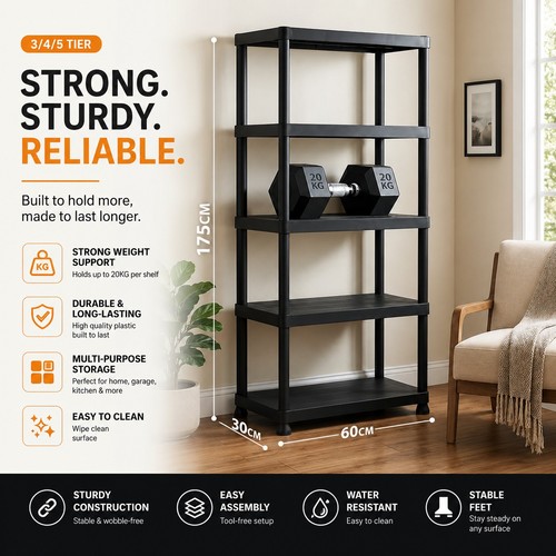 Plastic storage shelving - plastic,