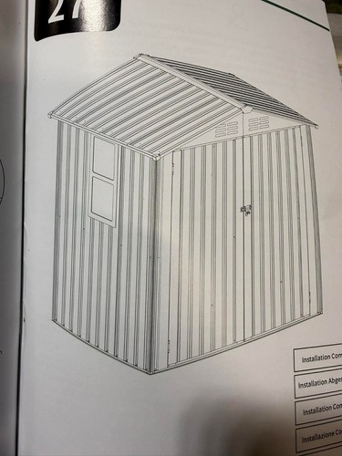 Brand new metal garden shed - metal,